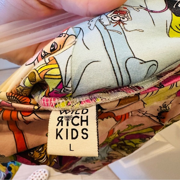 Wild Rich Kids Bikers shorts Adult Size L the princess and the frog tiana print - Picture 3 of 3